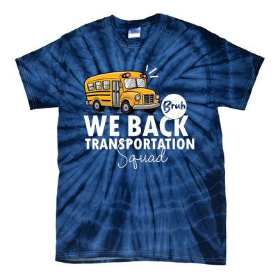 Vintage Transportation Squad Retro School Bus Driver Tie-Dye T-Shirt