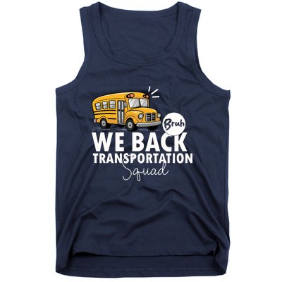 Vintage Transportation Squad Retro School Bus Driver Tank Top