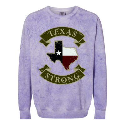 Vintage Texas Strong Logo Colorblast Crewneck Sweatshirt