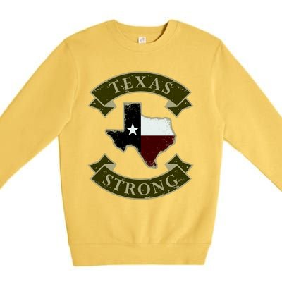 Vintage Texas Strong Logo Premium Crewneck Sweatshirt