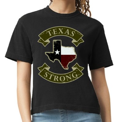 Vintage Texas Strong Logo Comfort Colors Boxy T-Shirt