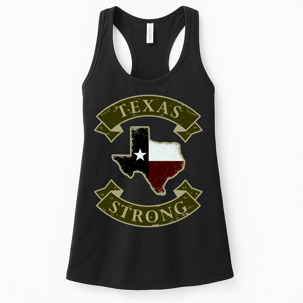 Vintage Texas Strong Logo Womens Tank Top
