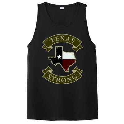 Vintage Texas Strong Logo PosiCharge Competitor Tank