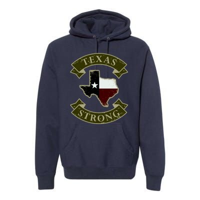 Vintage Texas Strong Logo Premium Hoodie