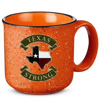 Vintage Texas Strong Logo 15oz Campfire Ceramic Mug