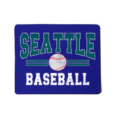 Vintage Team Seattle Baseball Game Day Gift Mousepad