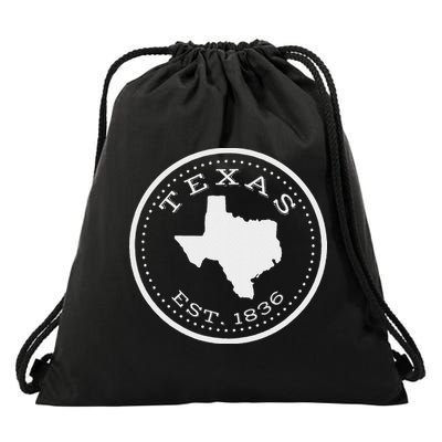 Vintage Texas State Map For Souvenirs Drawstring Bag