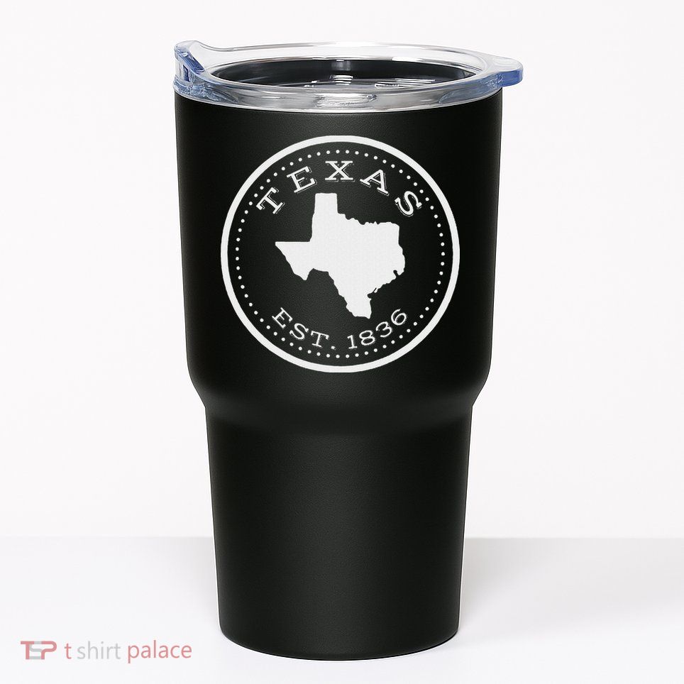 Vintage Texas State Map For Souvenirs Tumbler