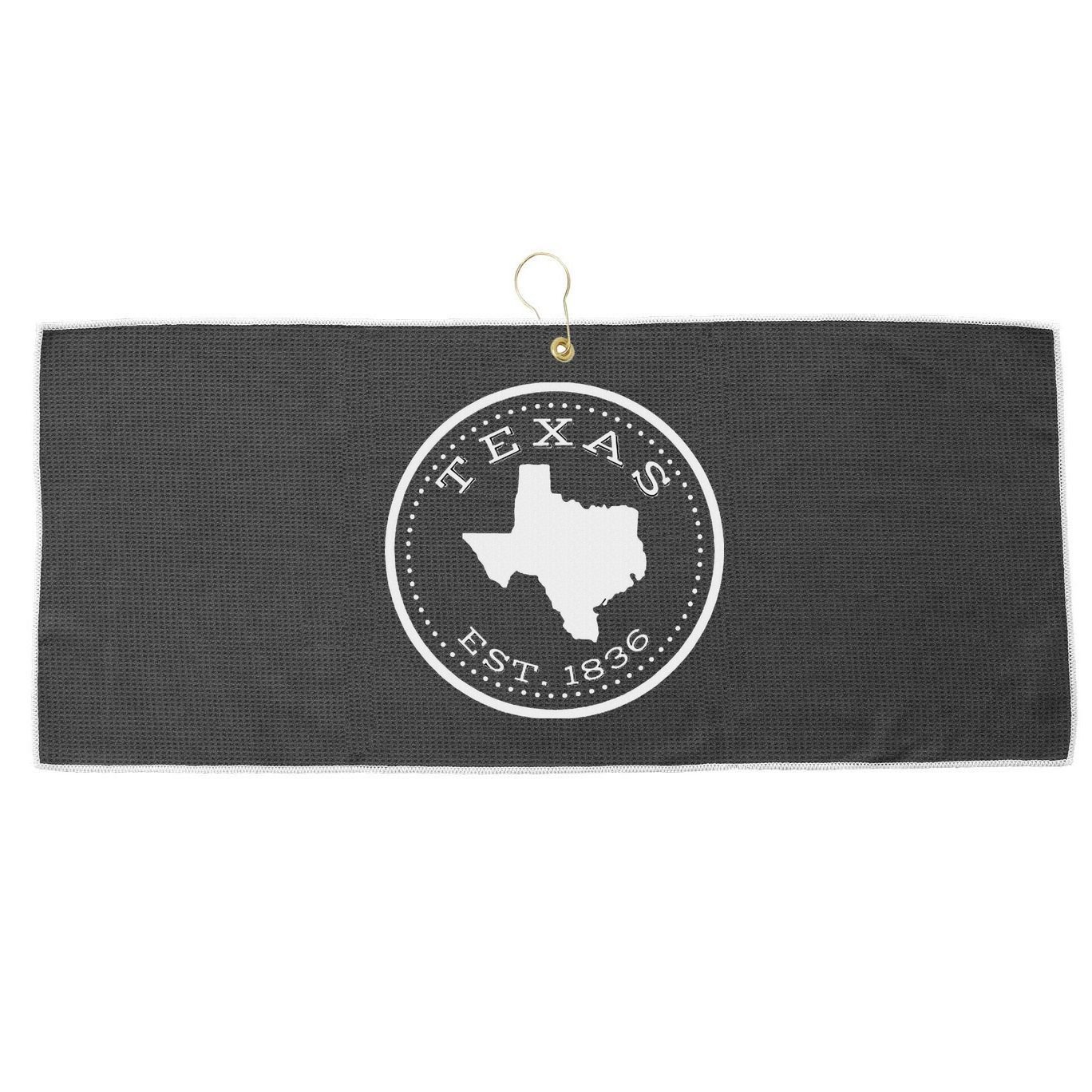 Vintage Texas State Map For Souvenirs Large Microfiber Waffle Golf Towel