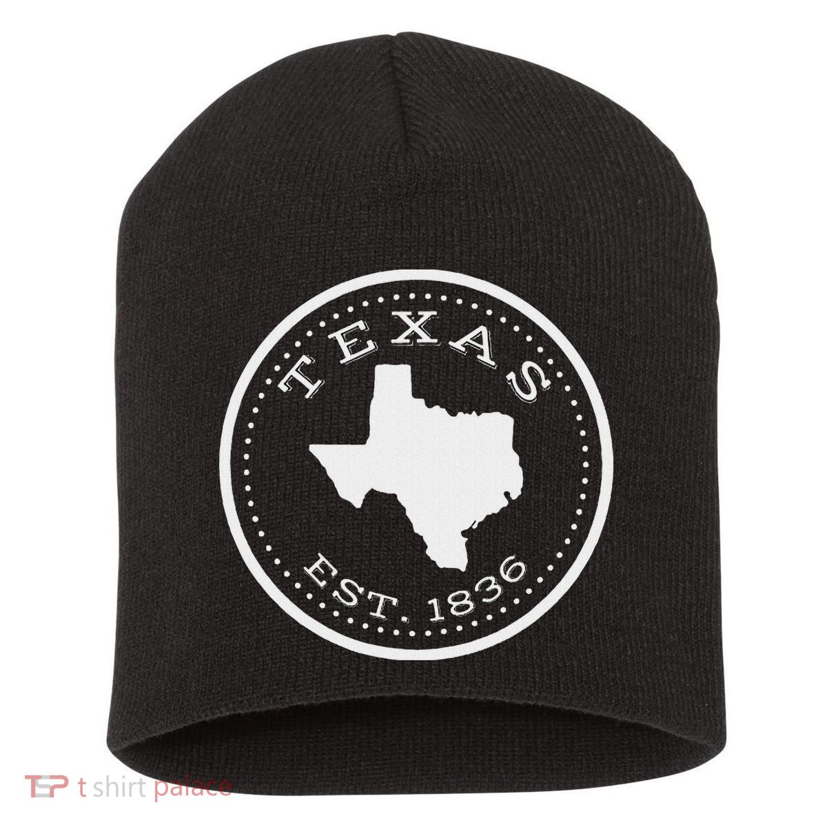 Vintage Texas State Map For Souvenirs Short Acrylic Beanie