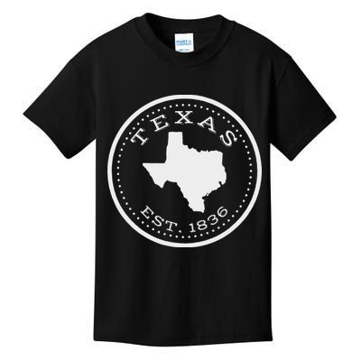 Vintage Texas State Map For Souvenirs Kids T-Shirt