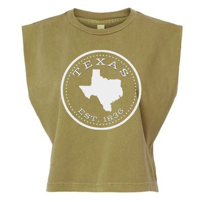 Vintage Texas State Map For Souvenirs Garment-Dyed Women's Muscle Tee