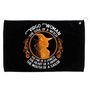 Virgo The Soul Of A Witch Zodiac Sign Birthday Gift Grommeted Golf Towel