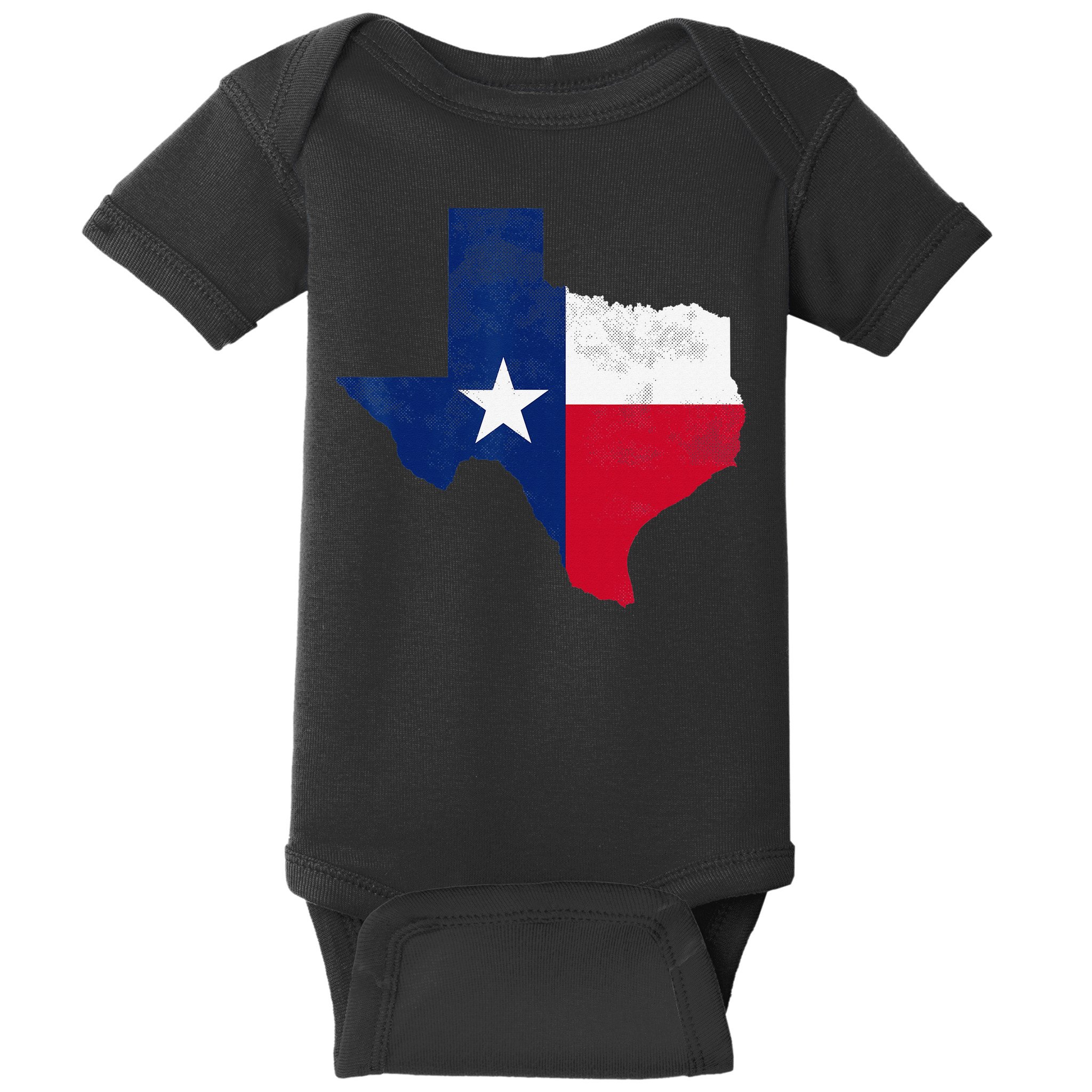 vintage Texas State USA Distressed Flag Grunge Baby Bodysuit