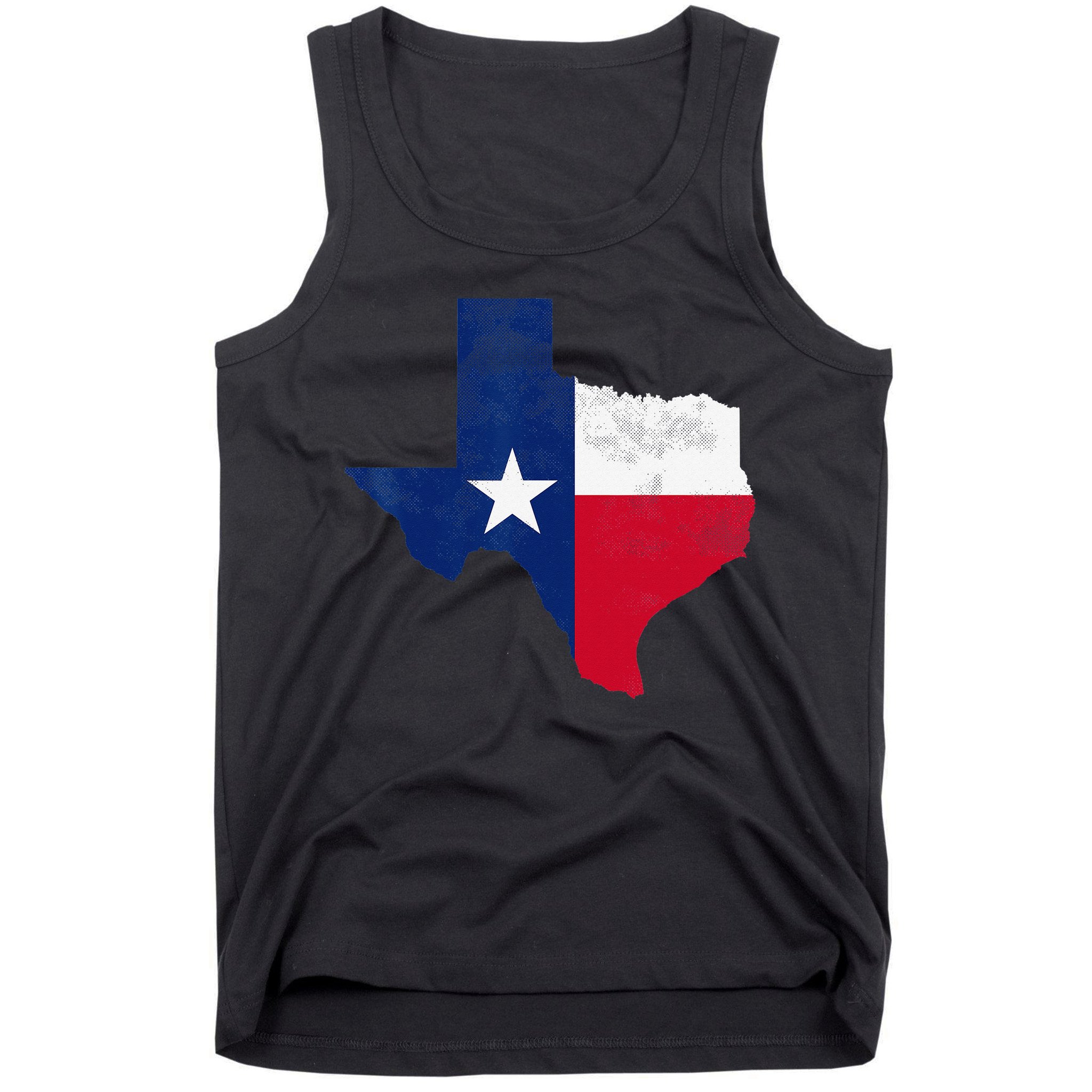 vintage Texas State USA Distressed Flag Grunge Tank Top