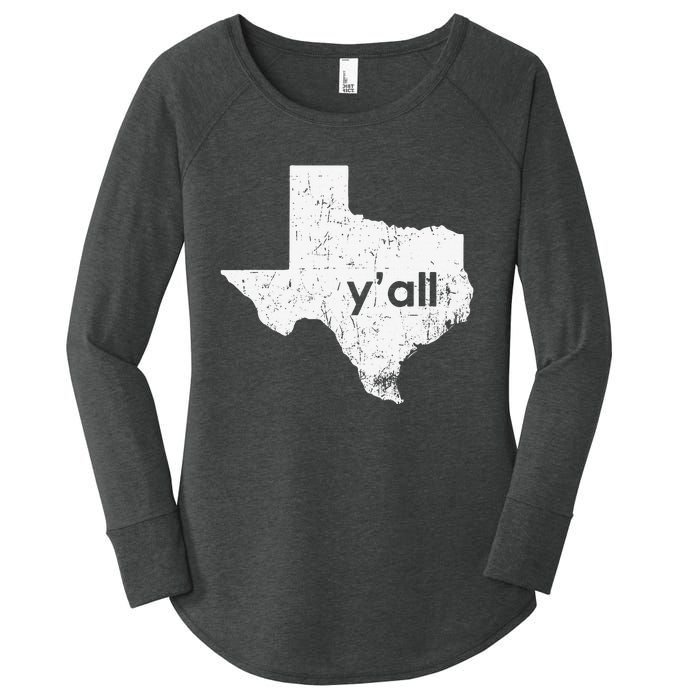 Vintage Texas State Of Texas YAll Tx State Funny Texas Women's Perfect Tri Tunic Long Sleeve Shirt