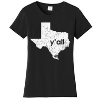 Vintage Texas State Of Texas YAll Tx State Funny Texas Women's T-Shirt