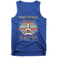 Virgo The Soul Of A Witch Vintage Birthday Gift Tank Top