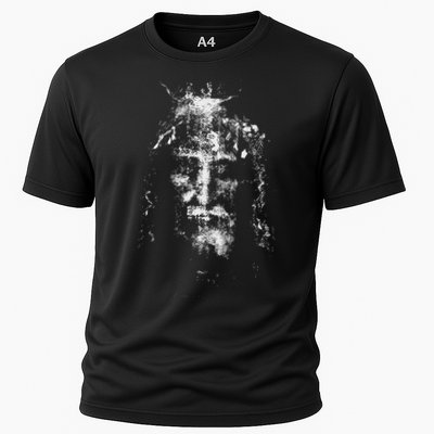 Vintage The Shroud Of Turin Holy Face Of Jesus Performance Shirt