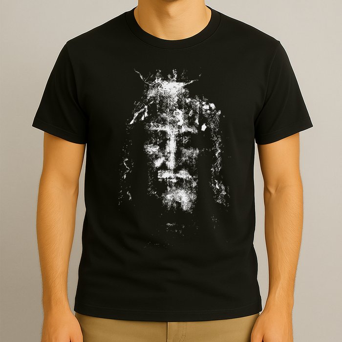 Vintage The Shroud Of Turin Holy Face Of Jesus T-Shirt