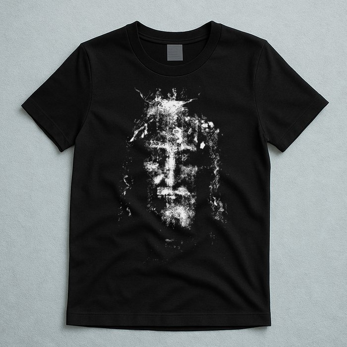 Vintage The Shroud Of Turin Holy Face Of Jesus T-Shirt
