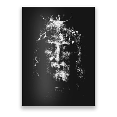Vintage The Shroud Of Turin Holy Face Of Jesus Poster