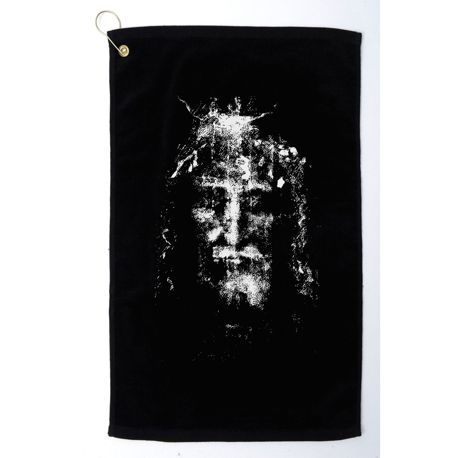 Vintage The Shroud Of Turin Holy Face Of Jesus Golf Towel