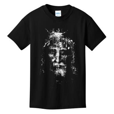 Vintage The Shroud Of Turin Holy Face Of Jesus Kids T-Shirt