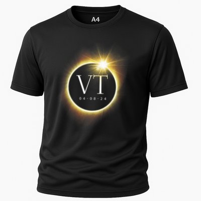 Vt Total Solar Eclipse 2024 Cooling Performance Crew T-Shirt