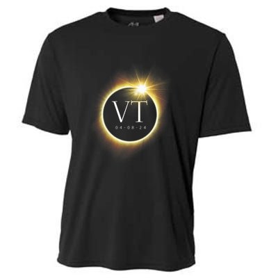 Vt Total Solar Eclipse 2024 Cooling Performance Crew T-Shirt