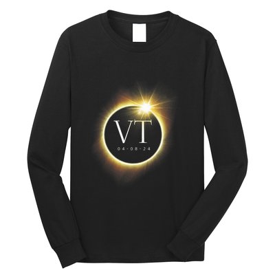 Vt Total Solar Eclipse 2024 Long Sleeve Shirt