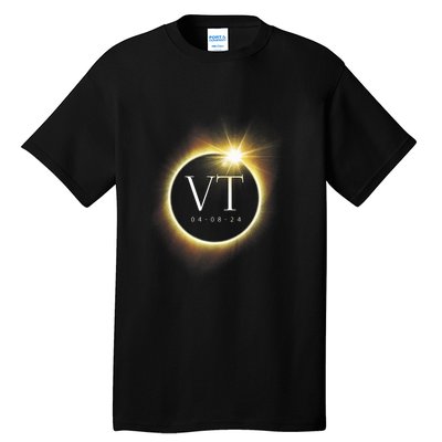 Vt Total Solar Eclipse 2024 Tall T-Shirt