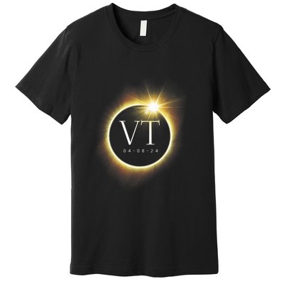 Vt Total Solar Eclipse 2024 Premium T-Shirt