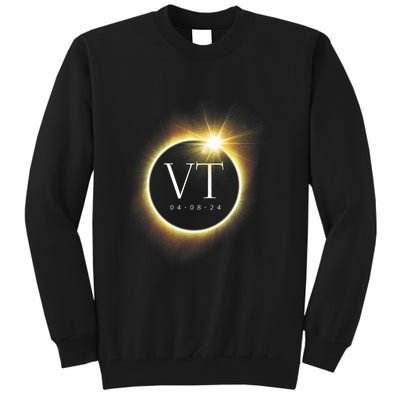 Vt Total Solar Eclipse 2024 Tall Sweatshirt