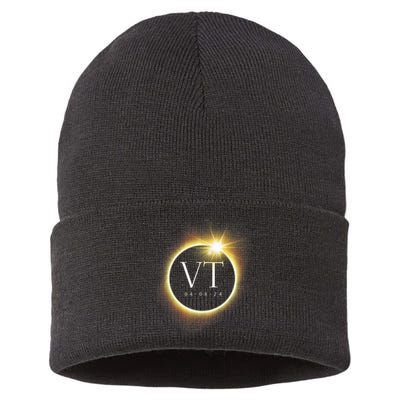 Vt Total Solar Eclipse 2024 Sustainable Knit Beanie