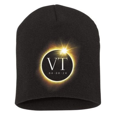 Vt Total Solar Eclipse 2024 Short Acrylic Beanie