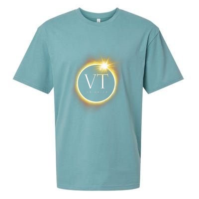 Vt Total Solar Eclipse 2024 Sueded Cloud Jersey T-Shirt