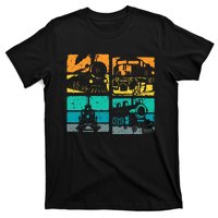 Vintage Trains Steam Locomotive Railroad T-Shirt