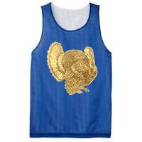 Vintage Thanksgiving Turkey Gift Mesh Reversible Basketball Jersey Tank