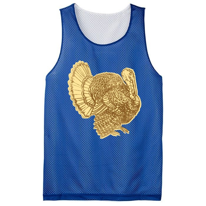 Vintage Thanksgiving Turkey Gift Mesh Reversible Basketball Jersey Tank