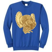 Vintage Thanksgiving Turkey Gift Tall Sweatshirt