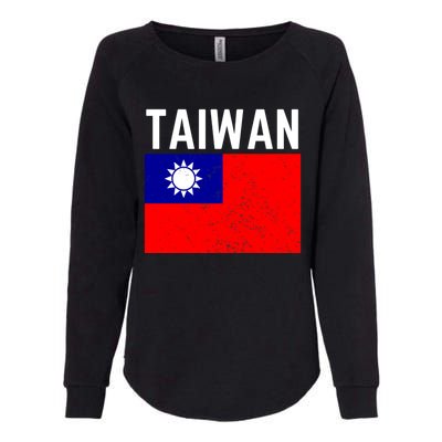 Vintage Taiwan Taiwanese Flag Pride Gift Funny Gift Womens California Wash Sweatshirt