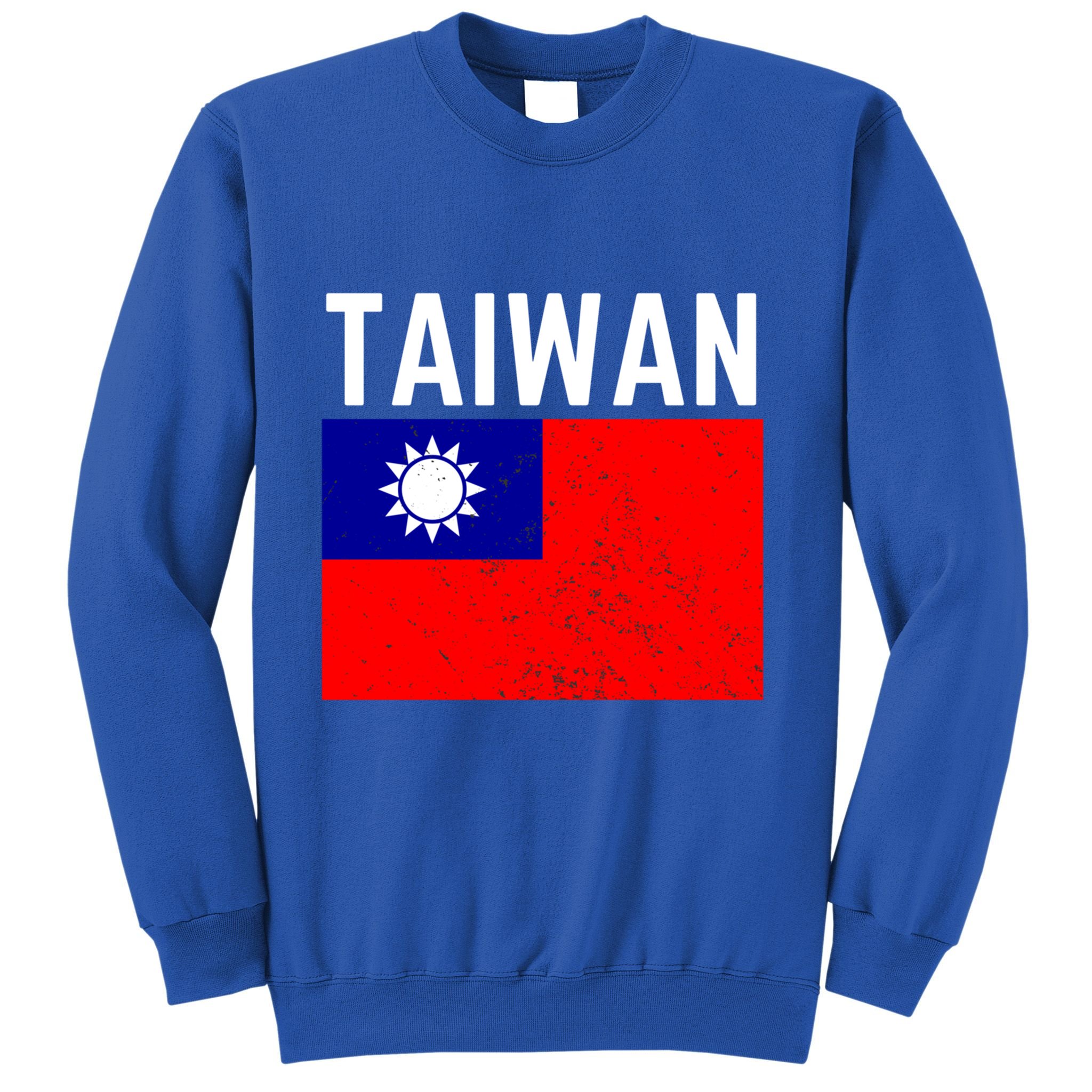 Vintage Taiwan Taiwanese Flag Pride Gift Funny Gift Sweatshirt
