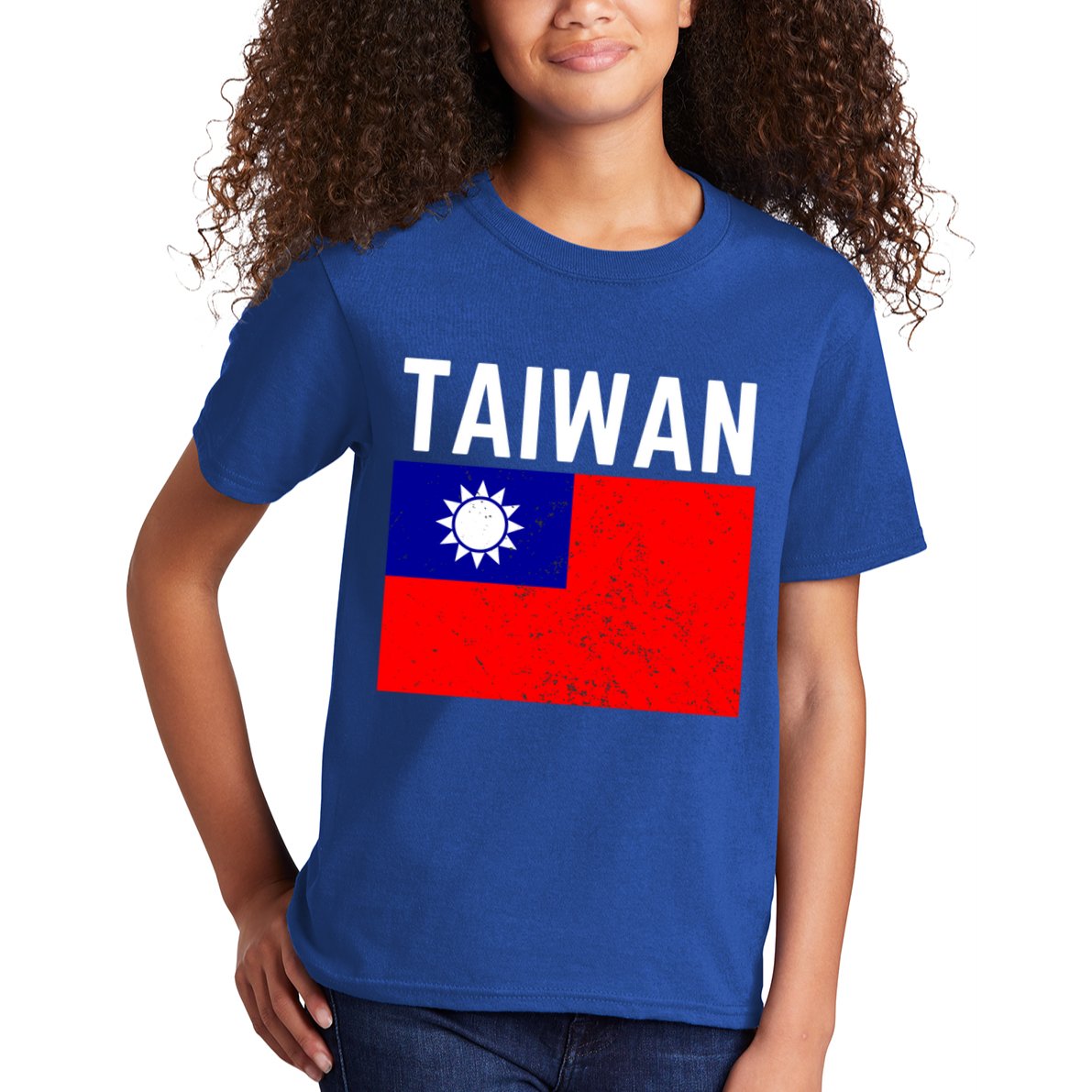 Vintage Taiwan Taiwanese Flag Pride Gift Funny Gift Kids T-Shirt