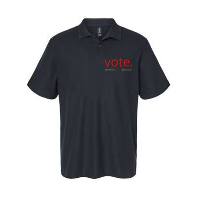 Vote Tell Them Ruth Sent You Funny American Softstyle Adult Sport Polo