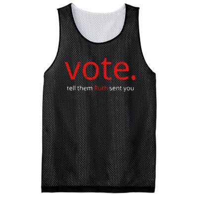 Vote Tell Them Ruth Sent You Funny American Mesh Reversible Basketball Jersey Tank