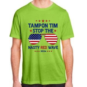 Vote Tampon Tim Will Stop The Red Wave American Flag 2024 Adult ChromaSoft Performance T-Shirt