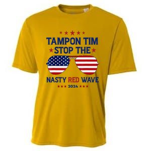 Vote Tampon Tim Will Stop The Red Wave American Flag 2024 Cooling Performance Crew T-Shirt