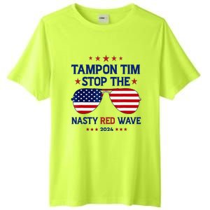 Vote Tampon Tim Will Stop The Red Wave American Flag 2024 Tall Fusion ChromaSoft Performance T-Shirt