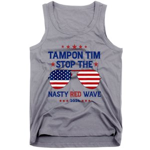 Vote Tampon Tim Will Stop The Red Wave American Flag 2024 Tank Top